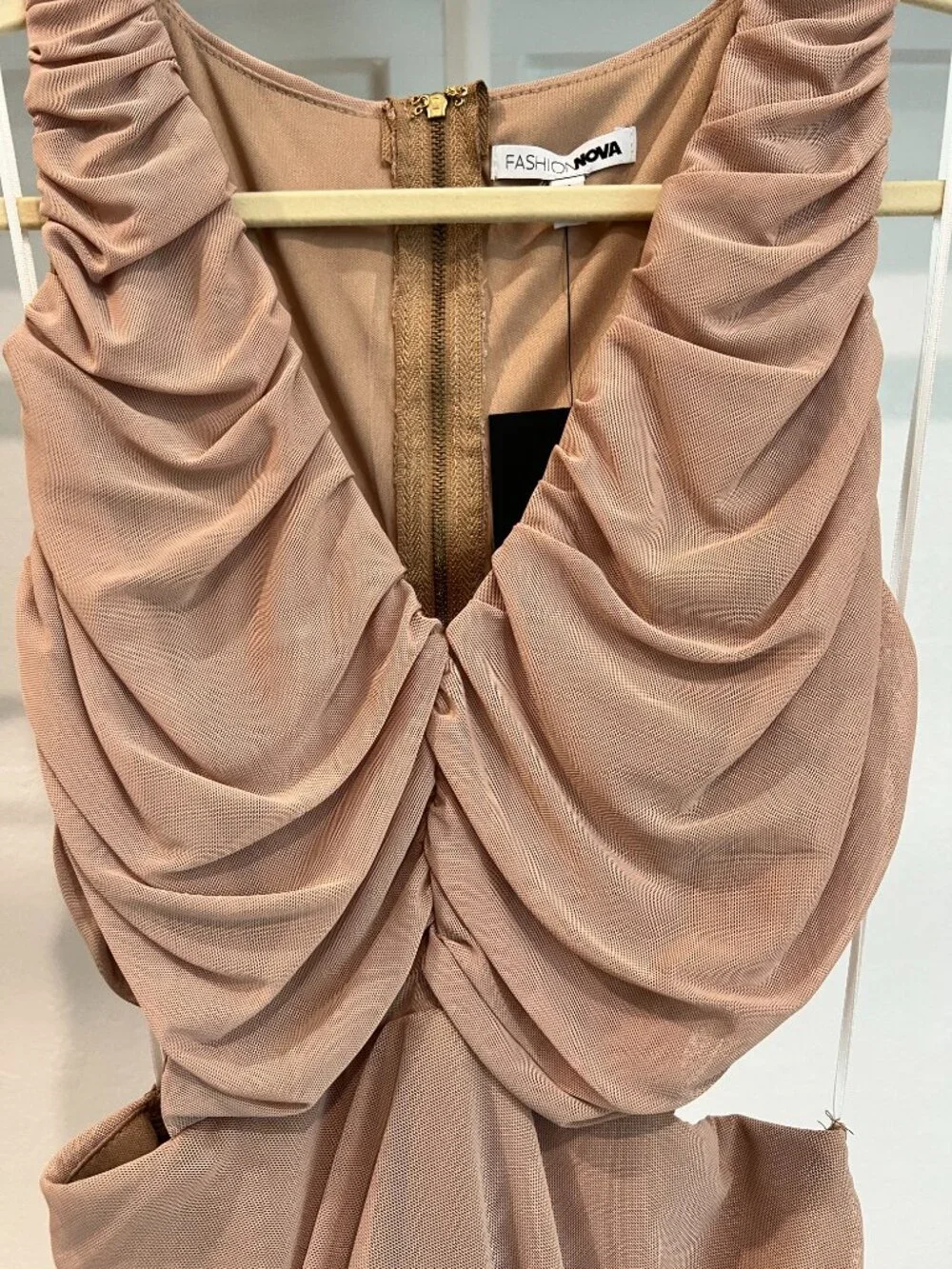 NWT Ruched Mini Dress - Picture 3 of 7